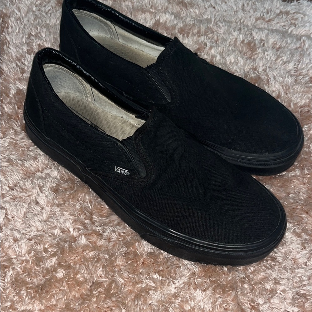 Vans Men's Classic Black Slip-On Loafers